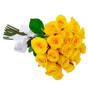 Buquê de 18 Rosas Amarela..