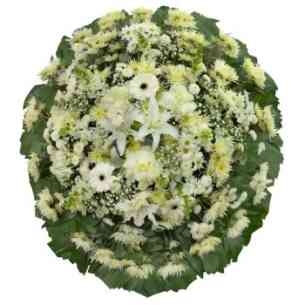 Coroa Flores Brancas Prem..