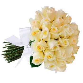 Buquê de 36 Rosas Brancas..