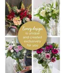 Choose florist with vase..